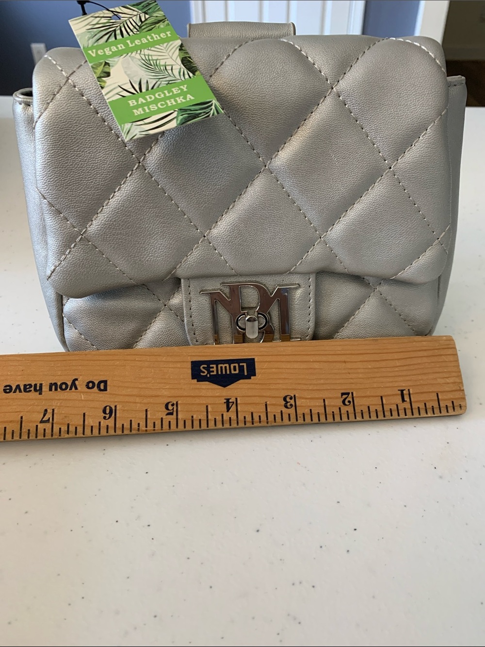 BADGLEY MISCHKA MINI Handbag and credit card wallet vegan leather NEW WITH TAGS - Picture 13 of 15